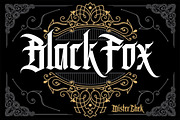 Black Fox, a Blackletter Font by Mister Chek (Thumbnail 1 of 2)