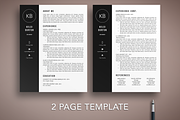 Modern Resume Template CV Word/Pages, a Resume Template by The Creative Resume (Thumbnail 2 of 8)