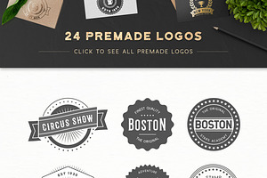 Premium Circle Badge Logo Creator