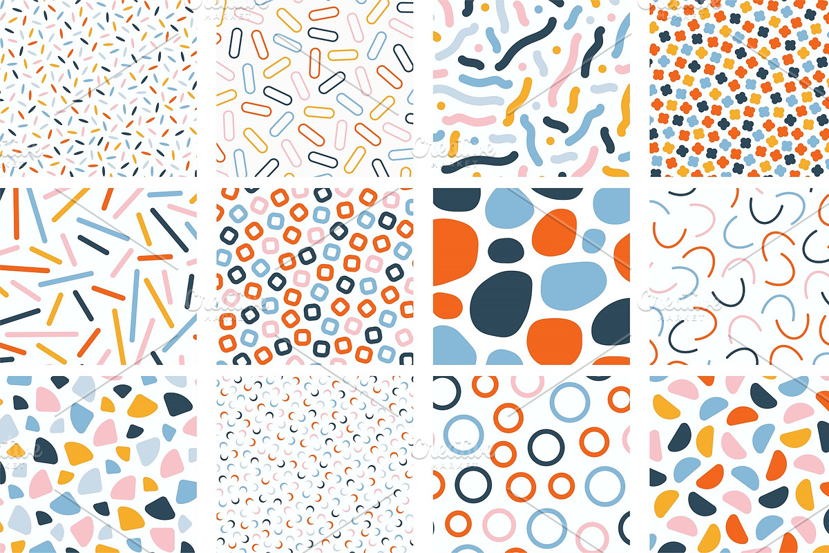 Color seamless bright funky patterns, a Pattern Graphic by ExpressShop (Photo 4 of 7)