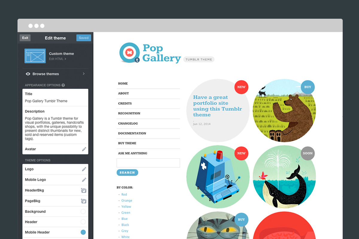 Pop Gallery Tumblr Theme, a Websites & App Template by Themelantic (Photo 5 of 5)