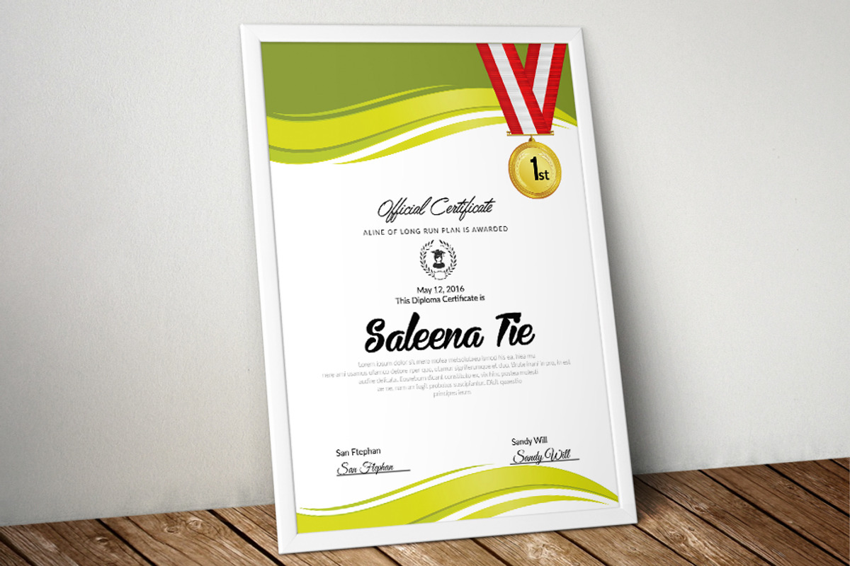 10 Minimal Certificates & Diplomas, a Stationery Template by Design Up (Photo 5 of 11)