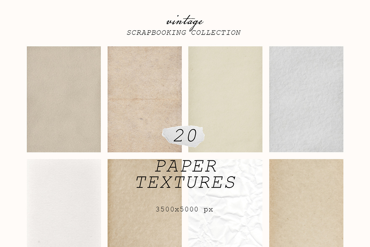 Vintage Paper Archive textures, an Object Graphic by SunnyAfternoons
