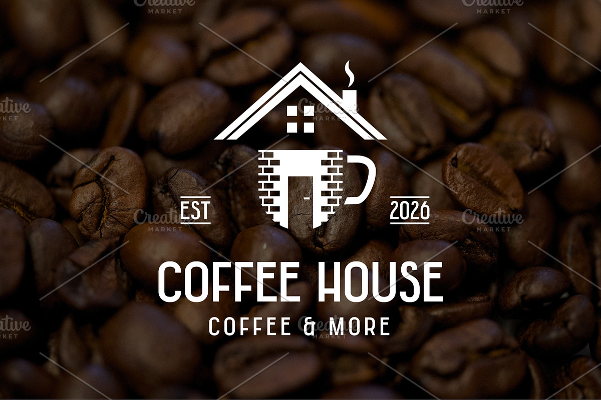 Coffee House Logo, a Food Illustration by Kaushal Jangid (Photo 4 of 5)