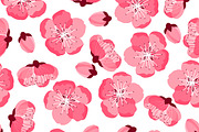 Japanese sakura seamless patterns., a Pattern Graphic by incomible (Thumbnail 1 of 2)