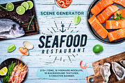 Seafood Scene and Mockup Creator, a Product Mockup by relineo.mock-ups (Thumbnail 2 of 6)