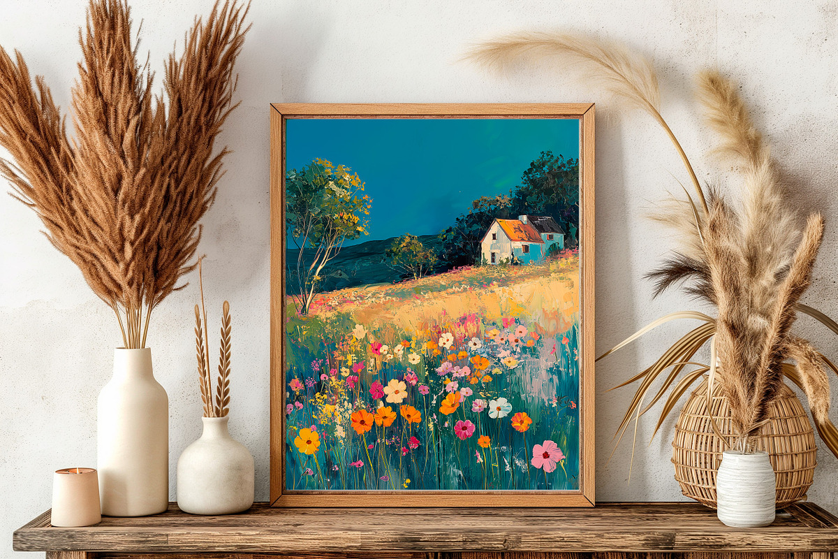 Boho Style Frame Mockup Bundle, a Household Mockup by AlineArtStore (Photo 11 of 12)