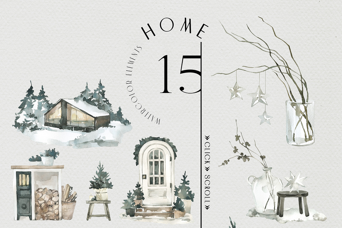 WINTER MOOD Seasonal collection, a Seasonal Illustration by Anastezia Luneva (Photo 5 of 16)