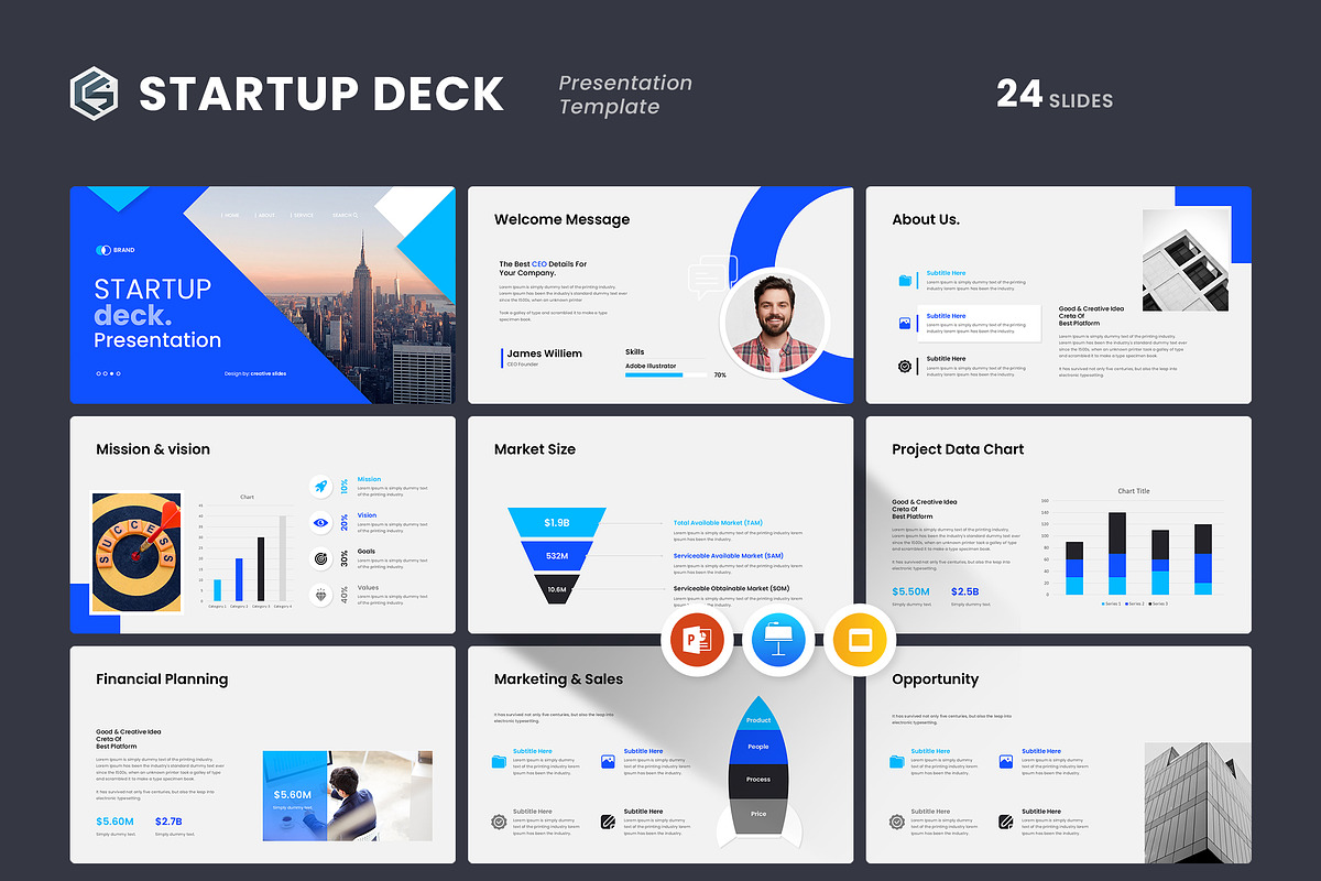 Startup Deck PowerPoint Template preview 5