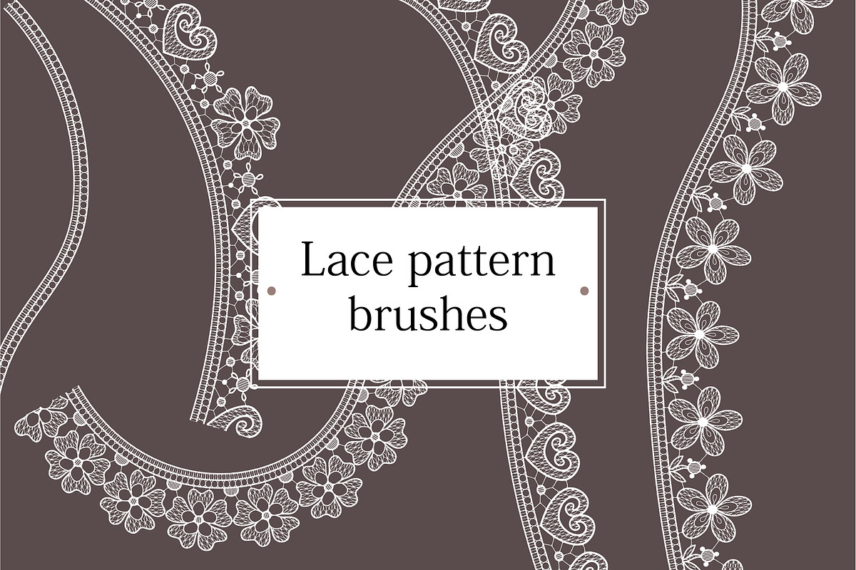 lace pattern brushes., a Pattern Graphic by Ajuga (Photo 1 of 9)