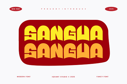 Sangua - Fancy Font, a Sans Serif Font by Iqsiart Studio