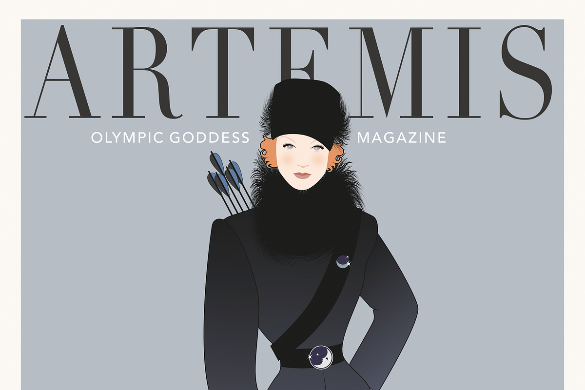 Olympus Goddesses Magazine, a Decorative Illustration by La Inspiratriz (Photo 3 of 7)