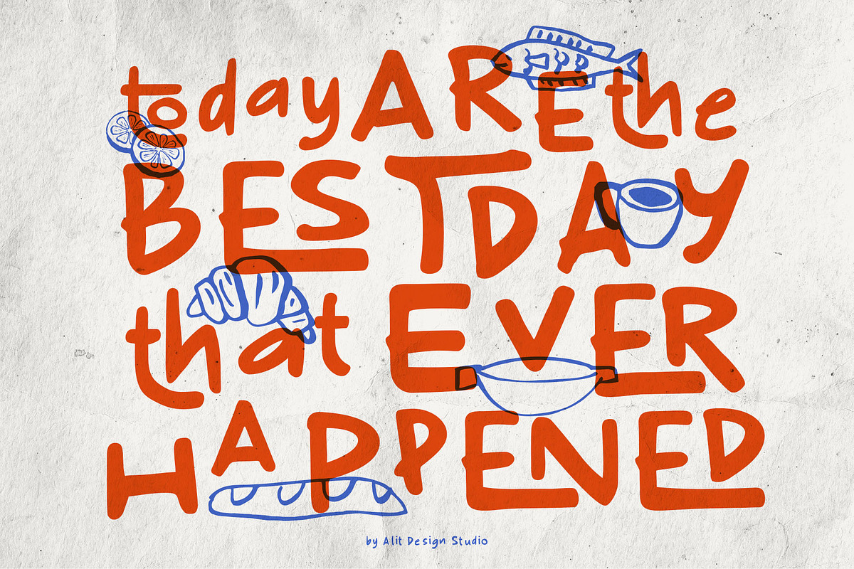 Tomato Belly Typeface, a Handwritten Font by alit design (Photo 7 of 15)
