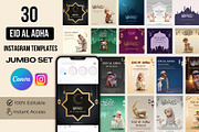 30 Insta Eid-Ul-Adha Posts & Stories, a Social Media Template by Allies Interactive (Thumbnail 2 of 4)