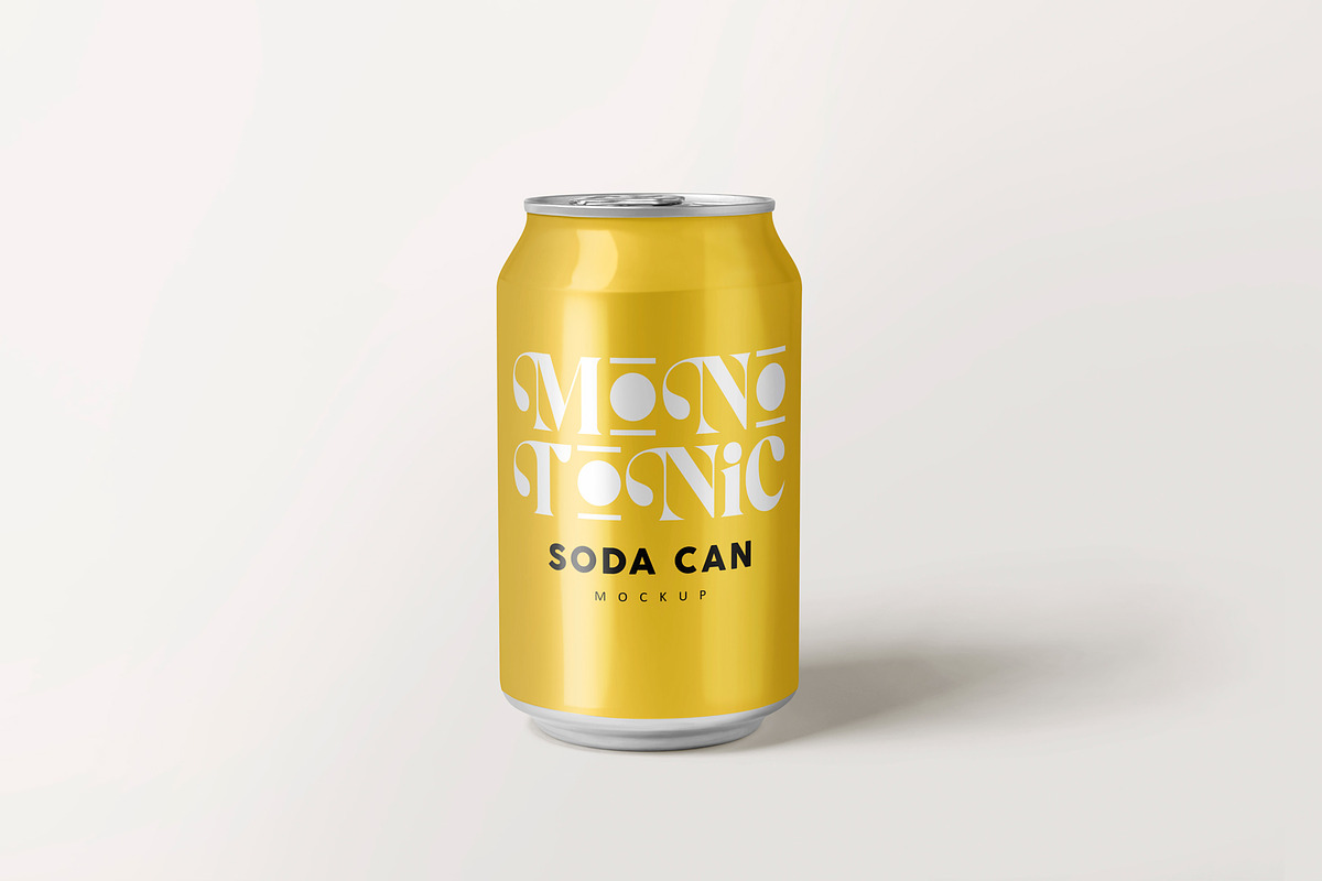Soda Can Mockup, a Product Mockup by MockupCraft (Photo 3 of 7)