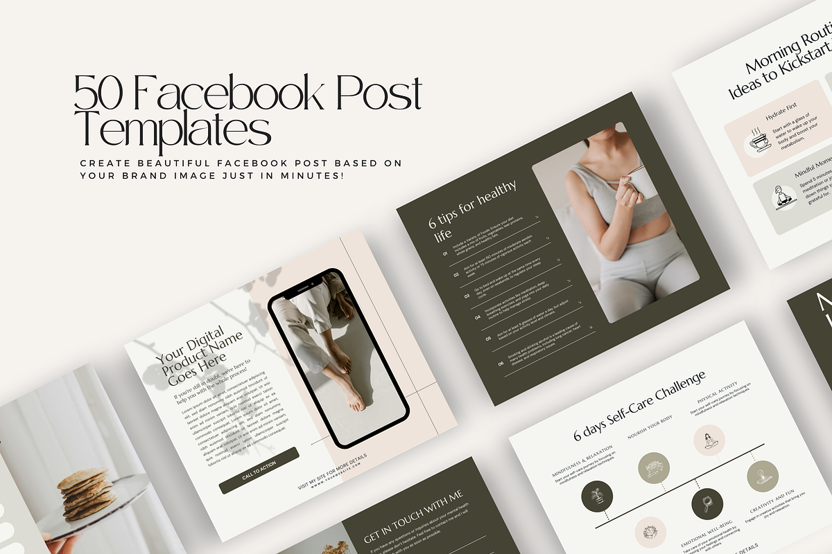 Canva Health Social Media Ellen, a Social Media Template by Lovely Confetti (Photo 6 of 9)