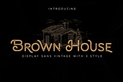 Brown House - A Modern & Vintage, a Sans Serif Font by Almarkhatype (Thumbnail 13 of 13)