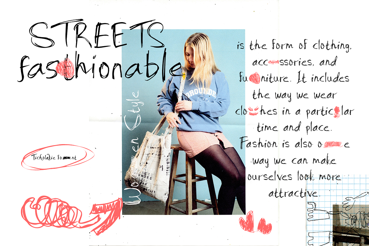 Ticholakie Note Font, a Handwritten Font by madeDeduk (Photo 2 of 8)