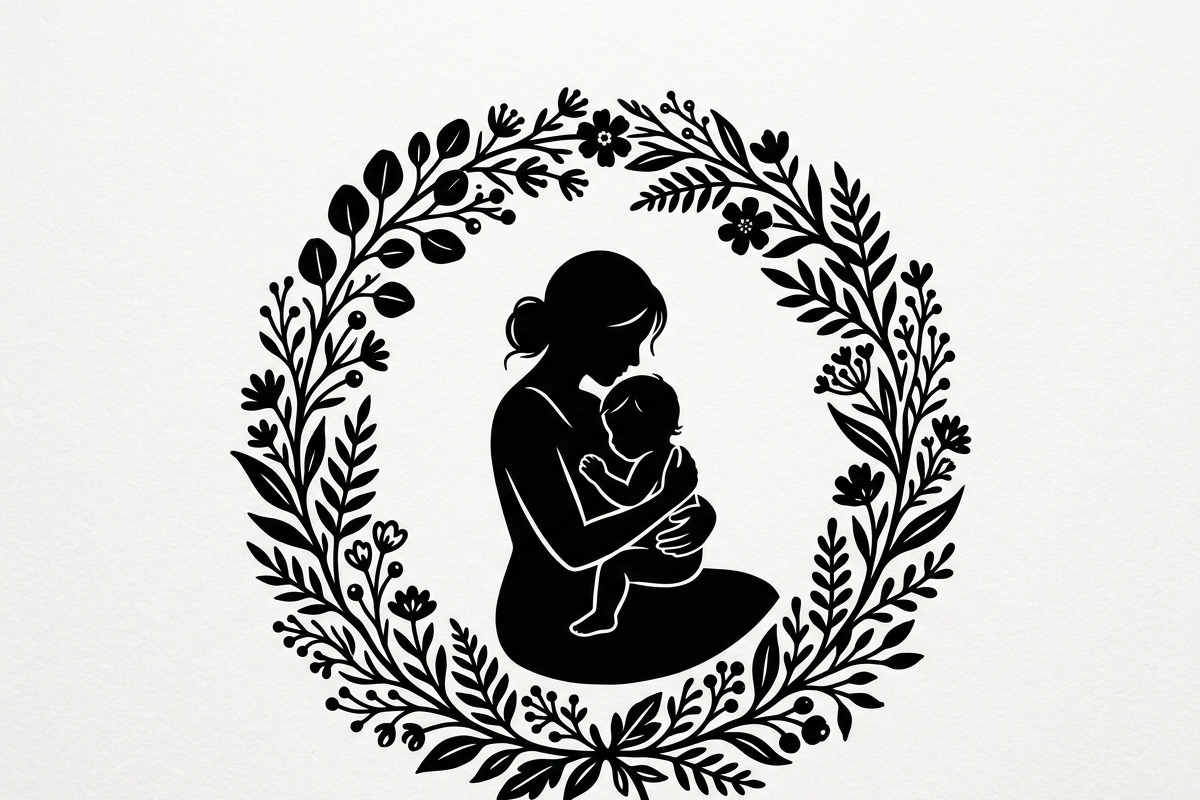 loving mother and children, a Person Illustration by Amazin_art (Photo 15 of 46)