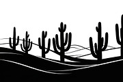 collection desert cactus silhouettes, an Illustration by Amazin_art (Thumbnail 15 of 33)