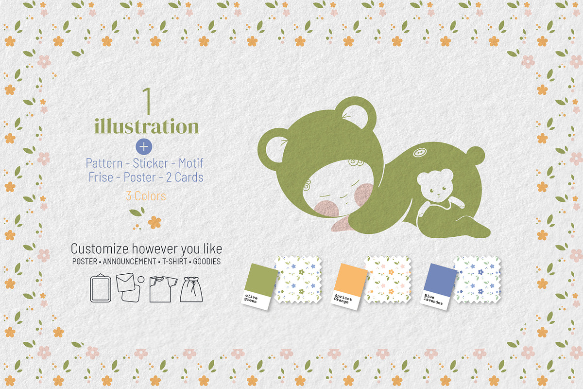 Baby Bear – Vector Illustration, a Decorative Illustration by AnneCeline (Photo 1 of 5)