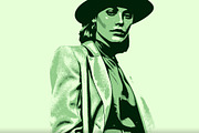 Green Vintage Art Photo Effect, a Brushes & More by studiogstock (Thumbnail 1 of 2)