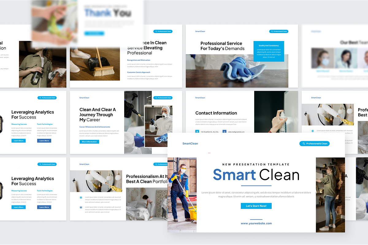 Cleaning Services Google Slide, a Presentation Template by SquidPixey (Photo 4 of 6)