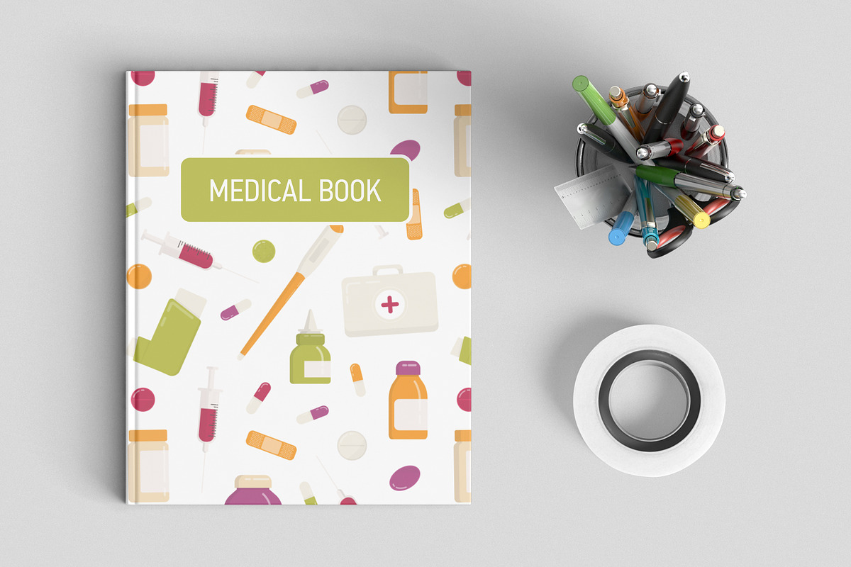 Pills and drugs set, backgrounds, a Healthcare Illustration by Good Studio (Photo 8 of 8)