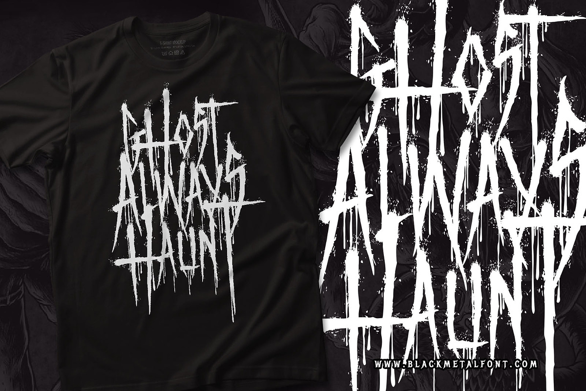Terror From Midnight - Death Metal, a Blackletter Font by Blackmetalfont (Photo 2 of 6)