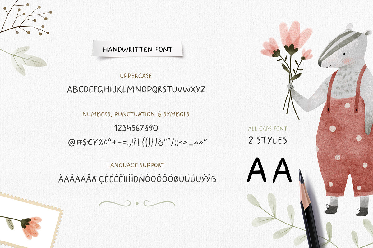Forest house | Font duo, a Script Font by AngelinaKovel (Photo 4 of 14)