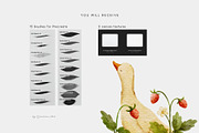 15 Procreate Watercolor Brushes, a Brush Add-On by Jenteva Art (Thumbnail 13 of 13)