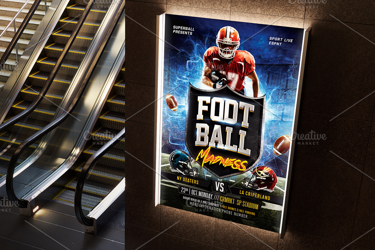 Football Madness, a Flyer Template by Basez Flyers (Photo 3 of 4)