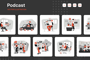 M275_Podcast Illustrations, a Person Illustration by hoangpts