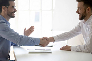 Minimalist business meeting, a Person Photo by Pray Art Design Studio