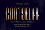 Golden Art Deco Font Set, a Graphic by Pro_Vector (Thumbnail 1 of 3)
