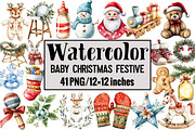 Baby Christmas Festive, an Illustration by Design Market (Thumbnail 1 of 3)