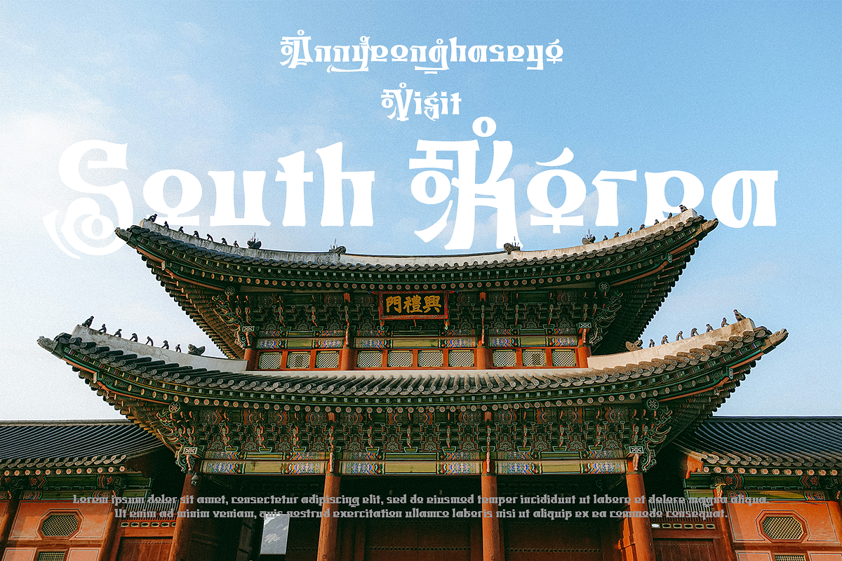 Asulvoya - Korean Font Style, a Blackletter Font by TypeClassHeroes (Photo 2 of 10)