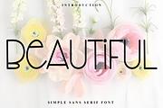 Beautiful, a Sans Serif Font by FreshTypeINK (Thumbnail 1 of 8)