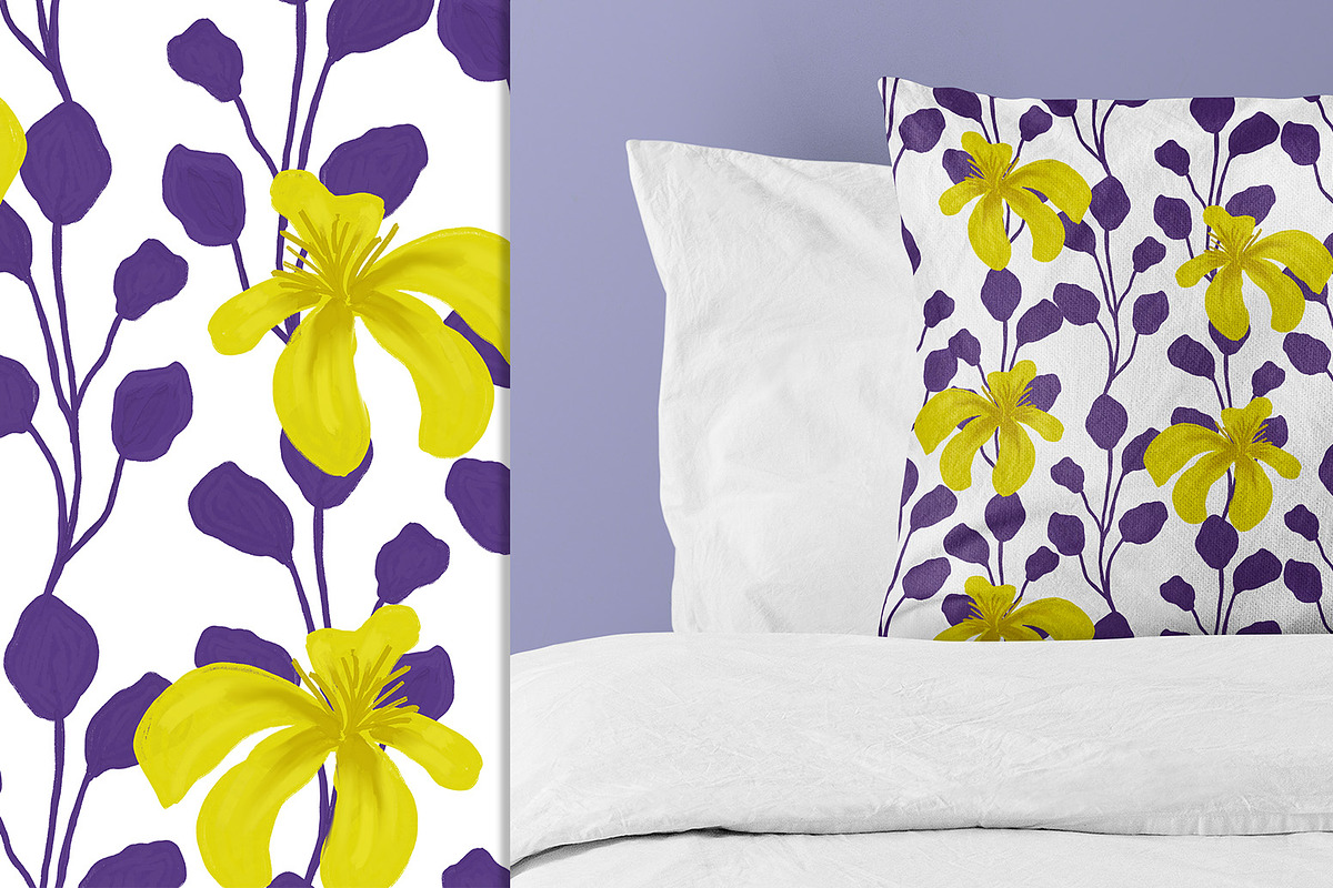 Summer Fruits Flowers Seamless Patte, a Pattern Graphic by KomannaArt (Photo 7 of 11)