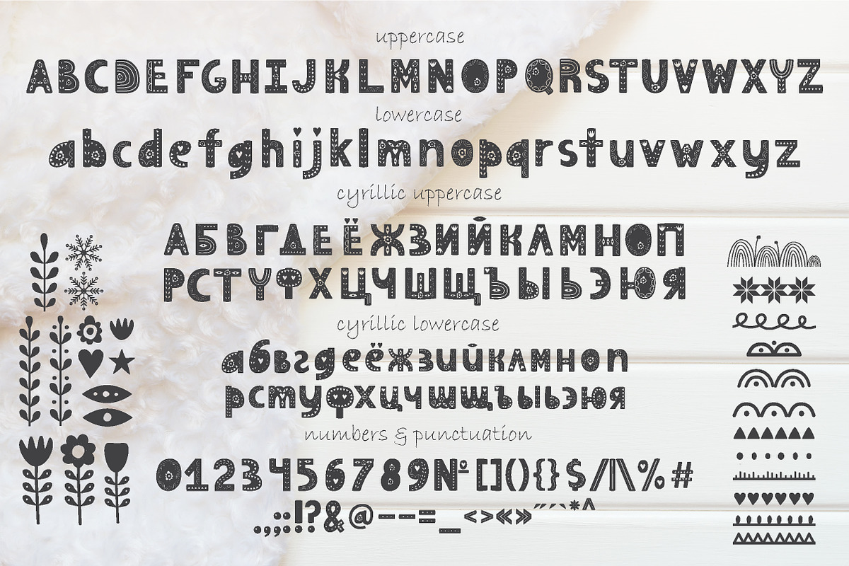 Hygge Scandinavian font preview 2