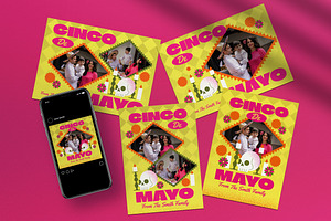 Gradient Cinco De Mayo Greeting Card