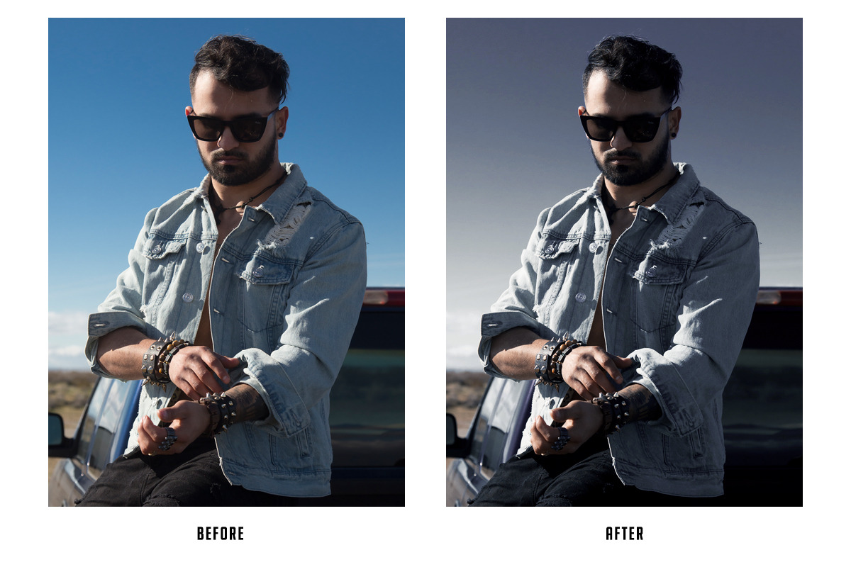 24 Street Style Photoshop Actions, an Action Add-On by Light Hero Studios (Photo 7 of 24)