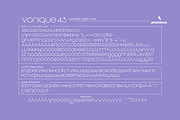 Vonique 43, a Sans Serif Font by Sharkshock (Thumbnail 3 of 5)