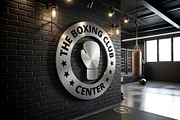 The Boxing Club Center Logo Template, a Branding & Logo Template by Aura Canyon HQ (Thumbnail 1 of 7)