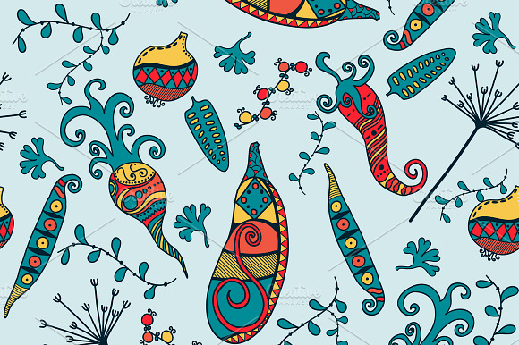 Vegetables Seamless Pattern preview 4