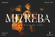 Mitreba - Modern Font, a Serif Font by Yahya Type (Thumbnail 1 of 17)