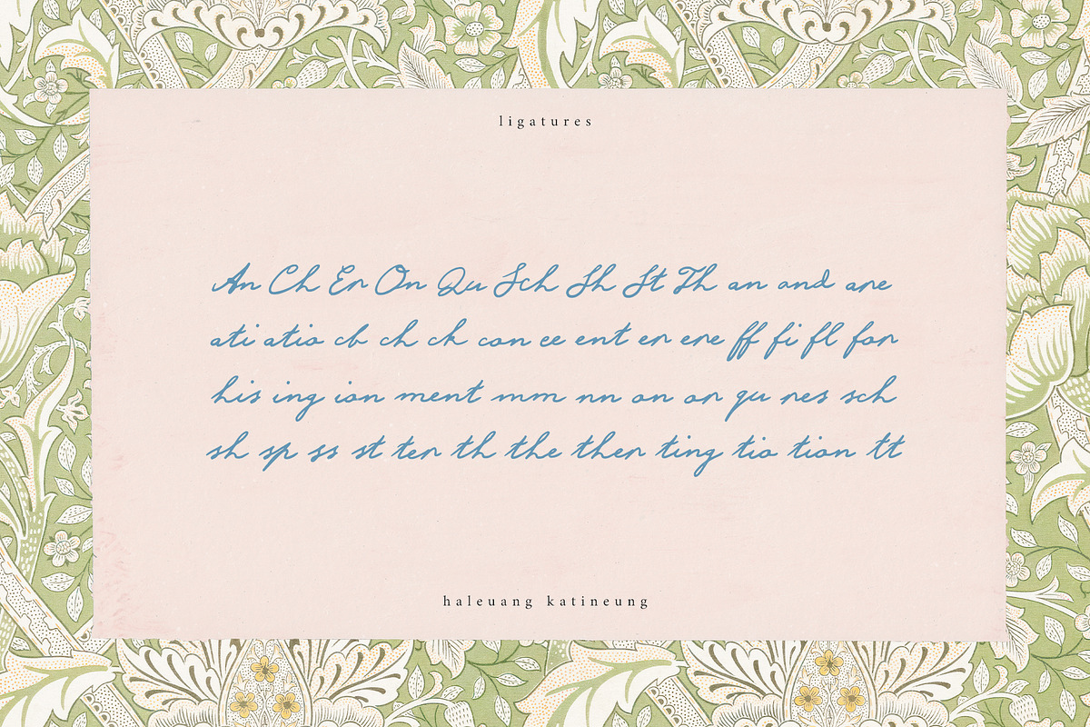 HaleuangKatineung Handwritten Script, a Handwritten Font by Perplexitics (Photo 9 of 9)