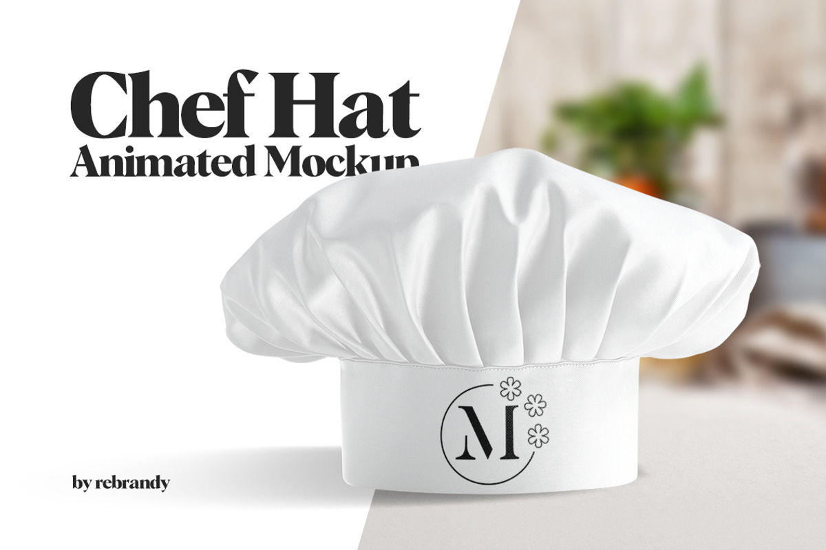 Chef Hat Animated Mockup, a Graphic by rebrandy