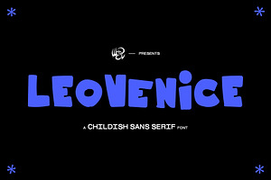 LEOvenice childish sans serif font