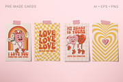 Groovy Valentine's Day, an Illustration by Martyshova (Thumbnail 12 of 18)